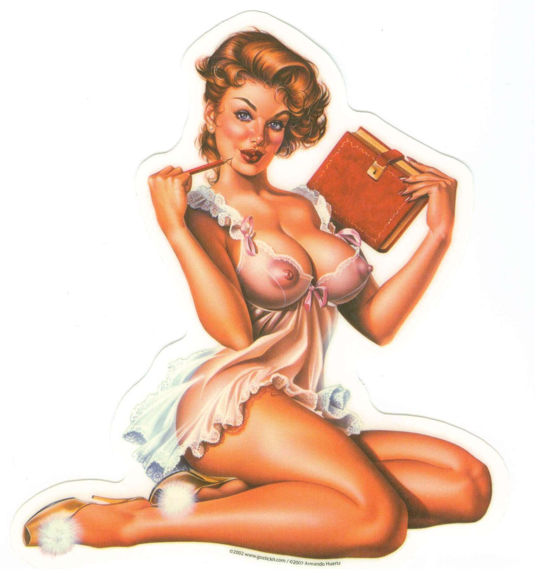 Sexy Pinup Drawings - Nakd pin up art - Porn tube